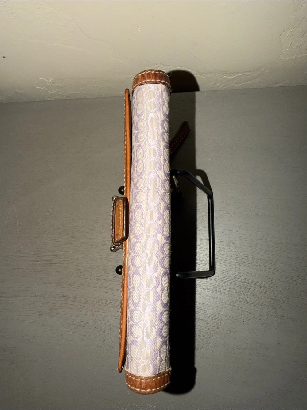 Vintage Y2K Coach Soho Signature long wallet in lavender